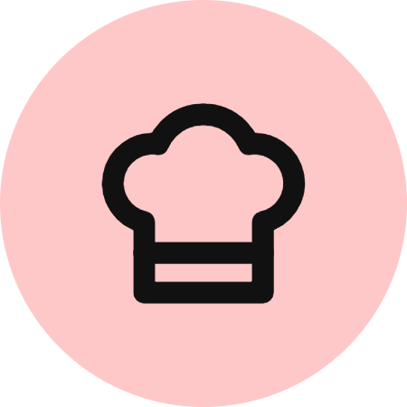 Chef Hat icon for Restaurant logo