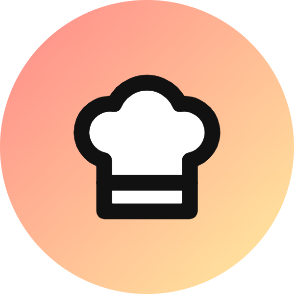 Chef Hat icon for Restaurant logo