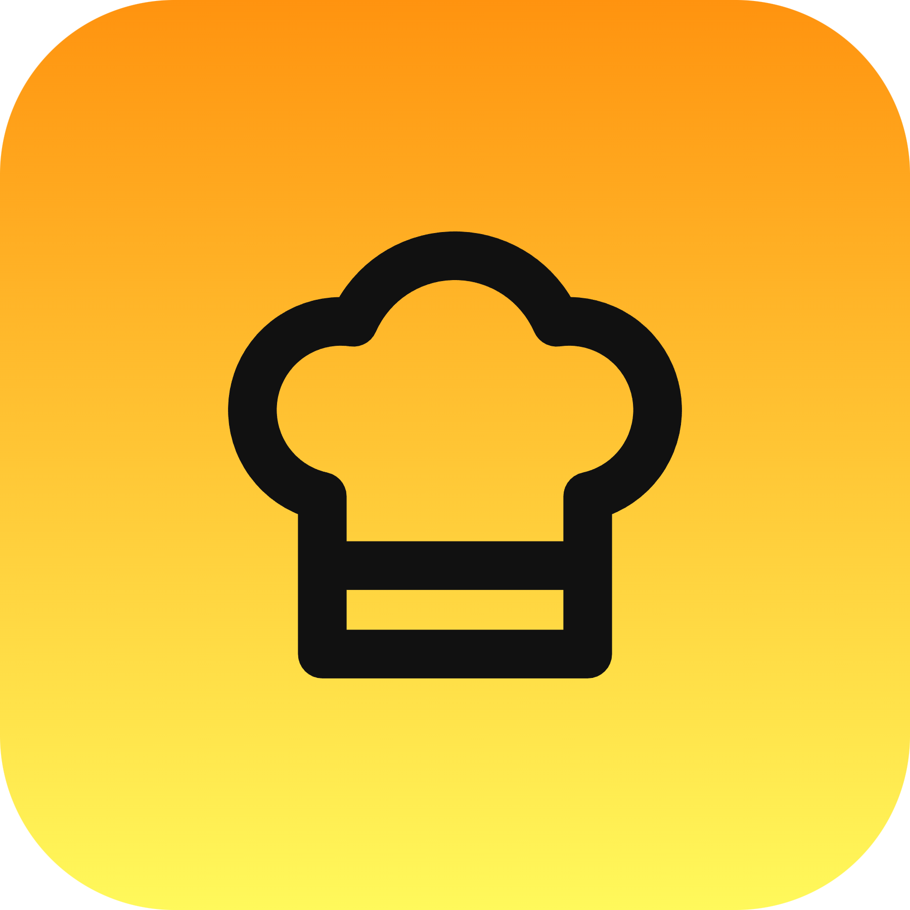 Chef Hat icon for Ecommerce logo