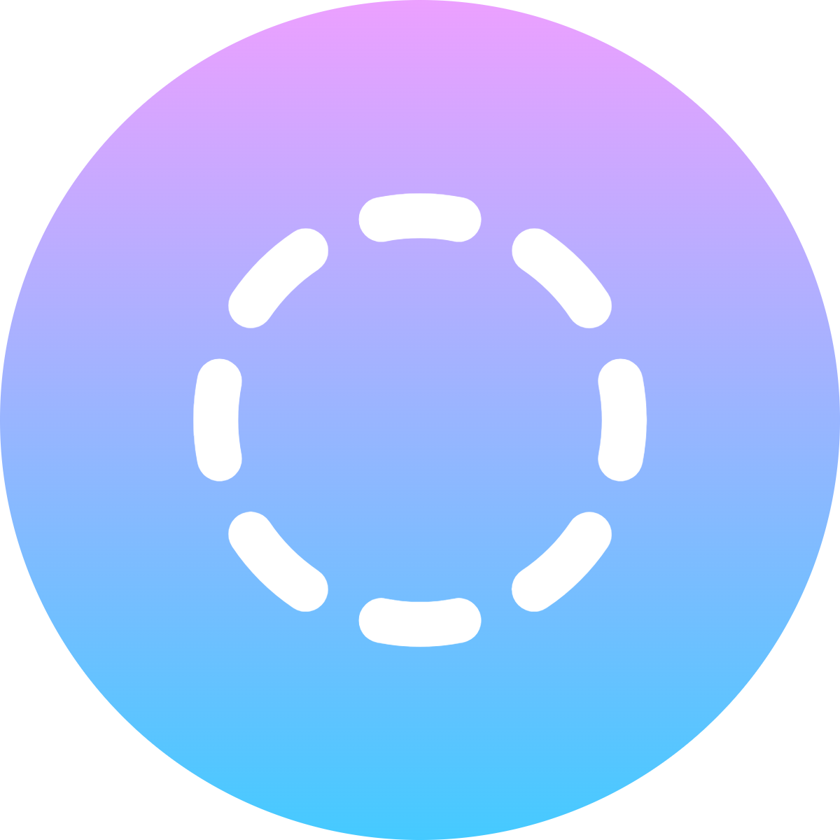 Circle Dashed icon for Online Course logo