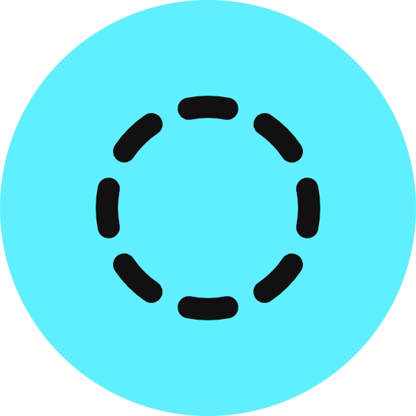 Circle Dashed icon for Website logo