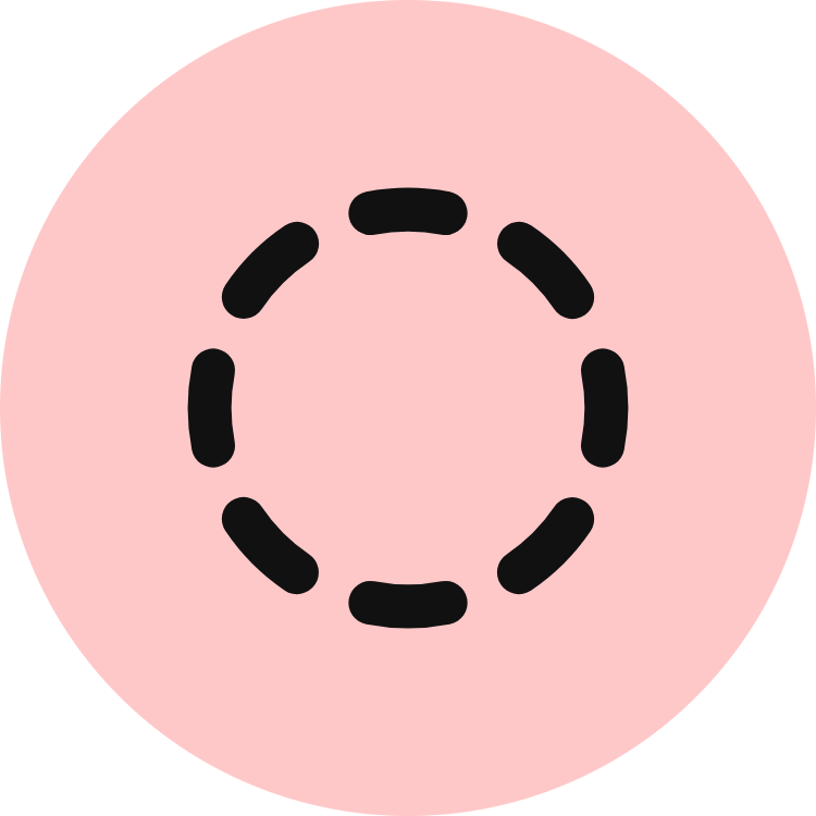 Circle Dashed icon for SaaS logo