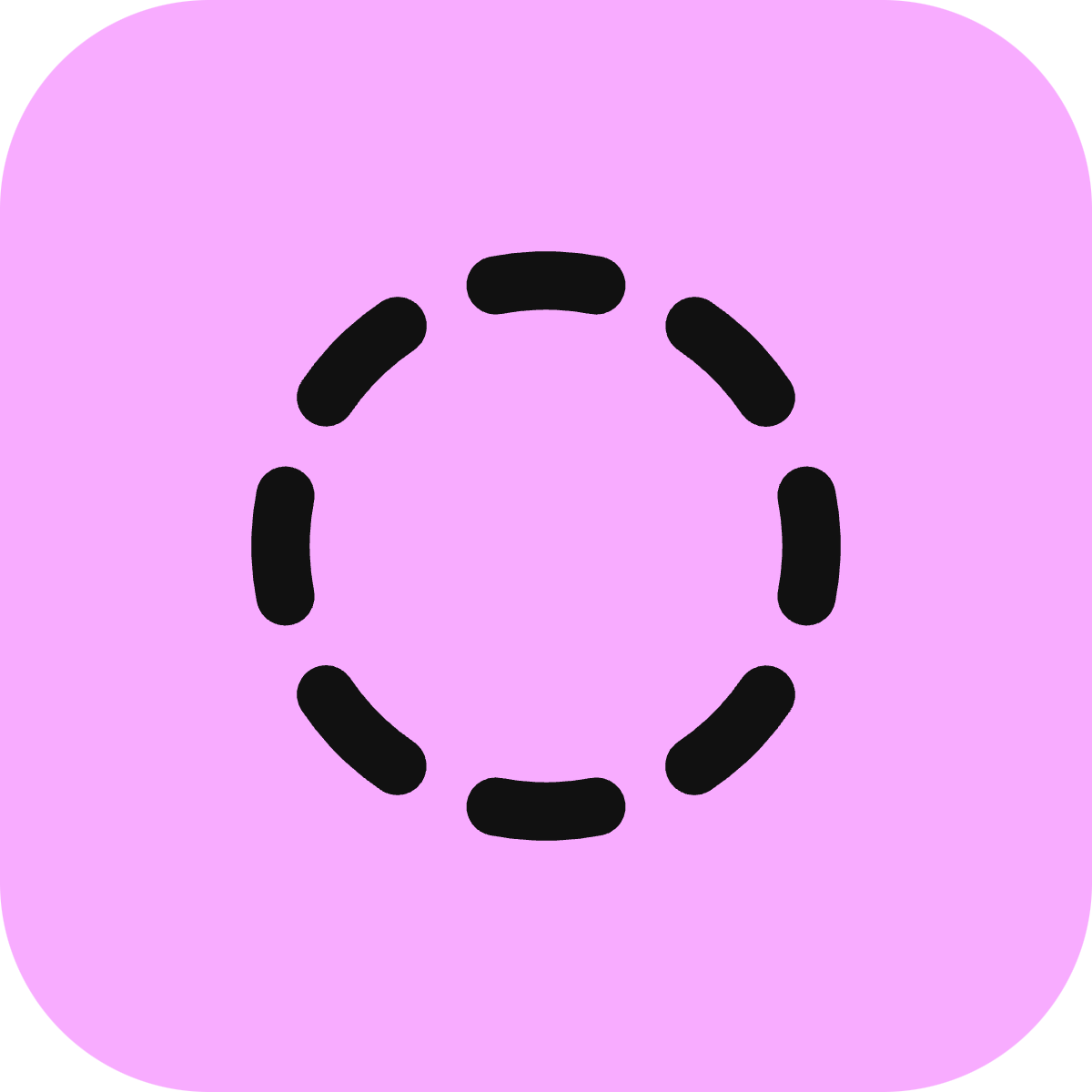 Circle Dashed icon for SaaS logo