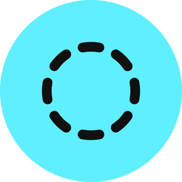 Circle Dashed icon for SaaS logo