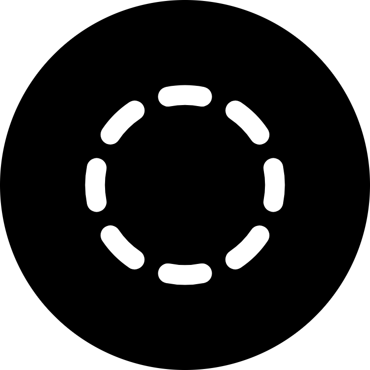 Circle Dashed icon for Book logo