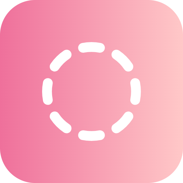 Circle Dashed icon for SaaS logo