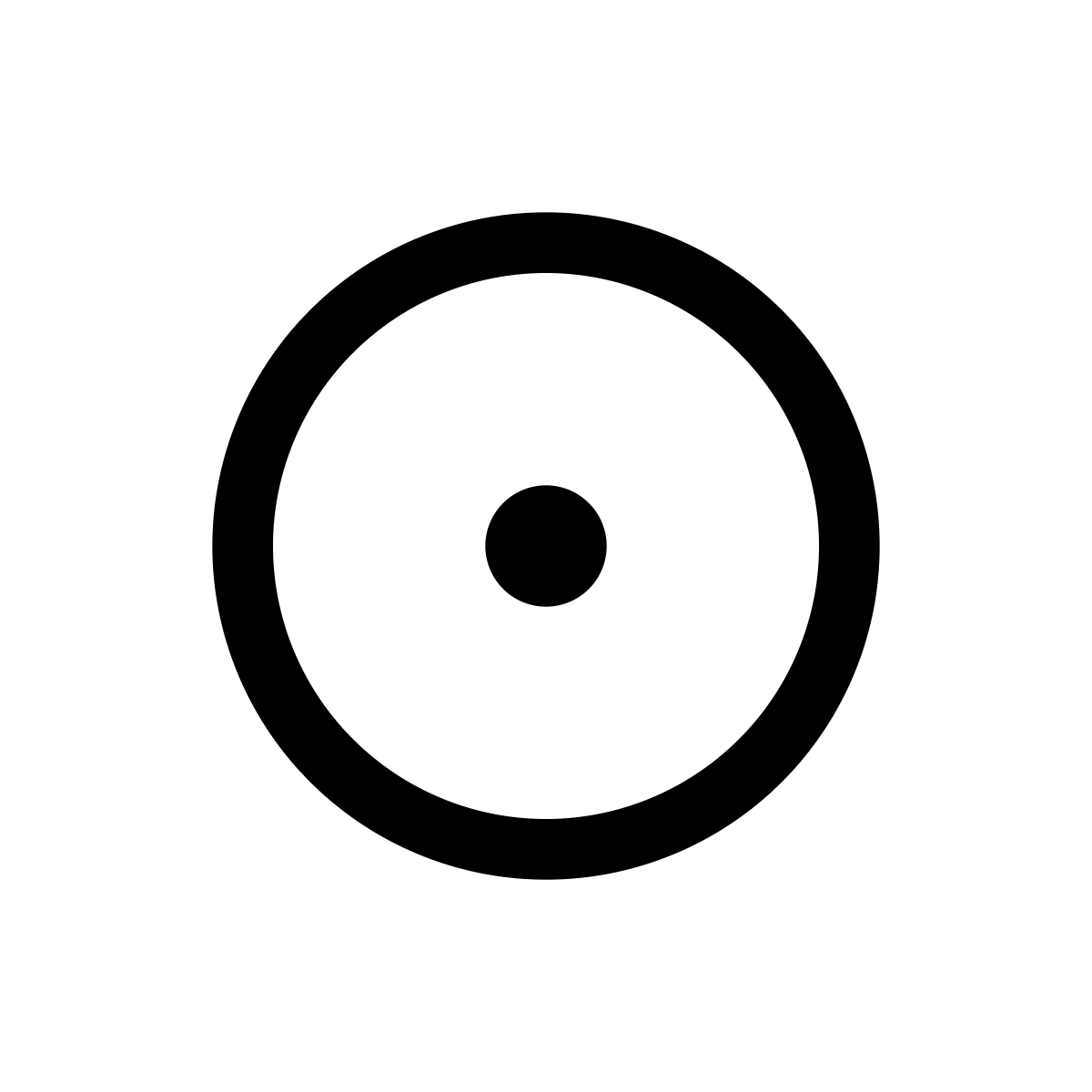 Circle Dot icon for Mobile App logo