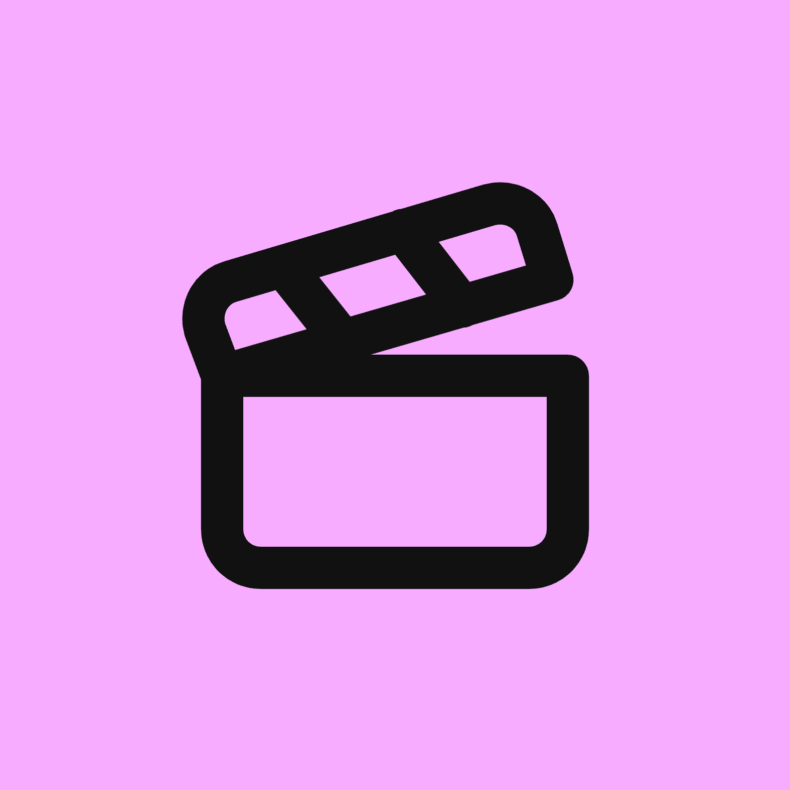 Clapperboard icon for Website logo