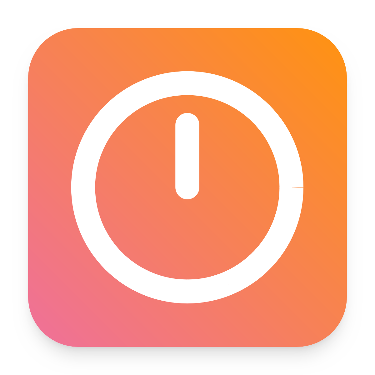 Clock 12 icon for Mobile App logo