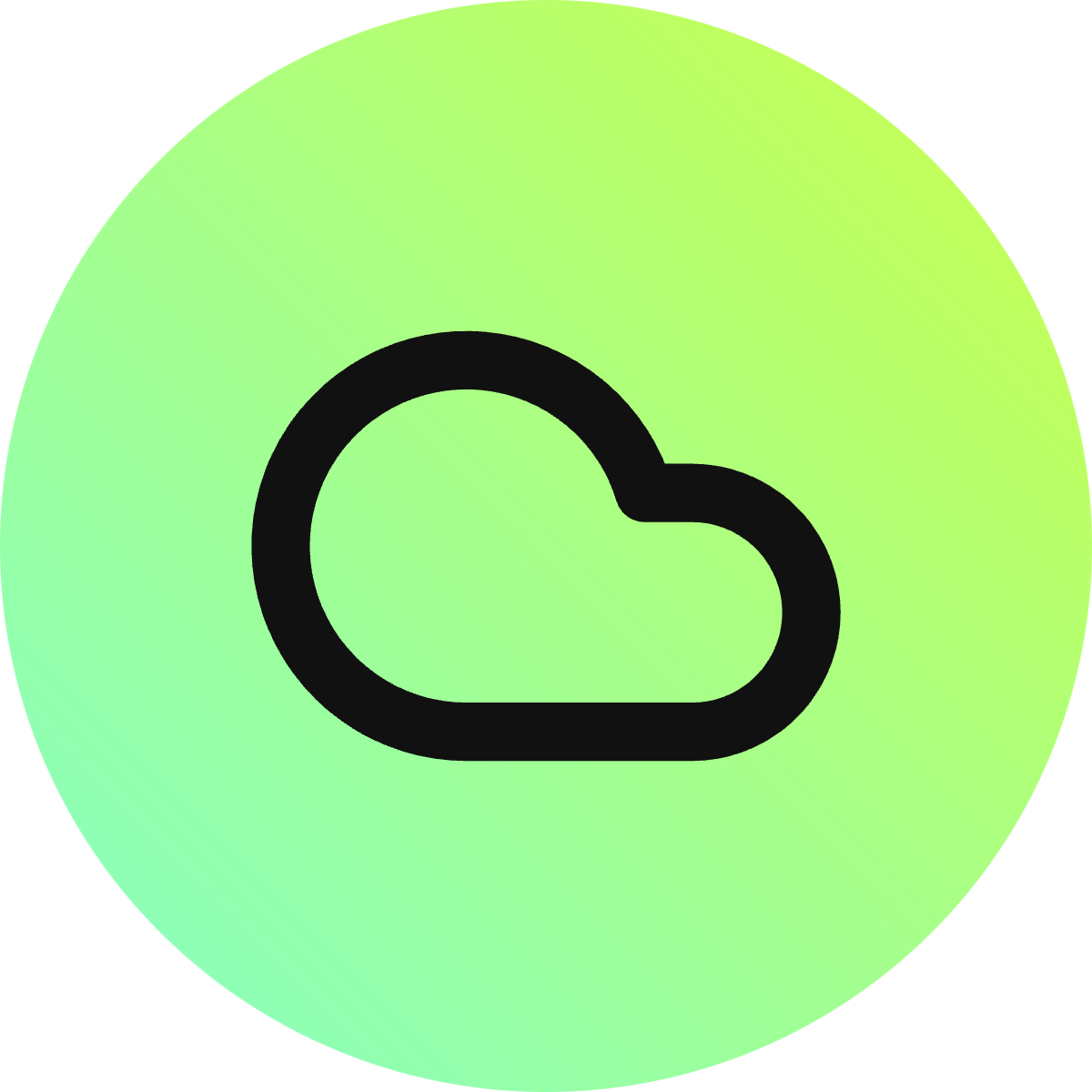 Cloud icon for SaaS logo