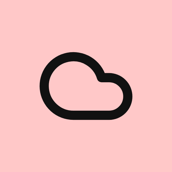 Cloud icon for SaaS logo