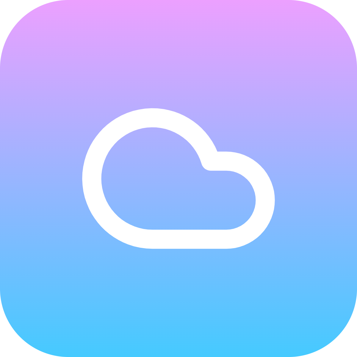 Cloud icon for SaaS logo