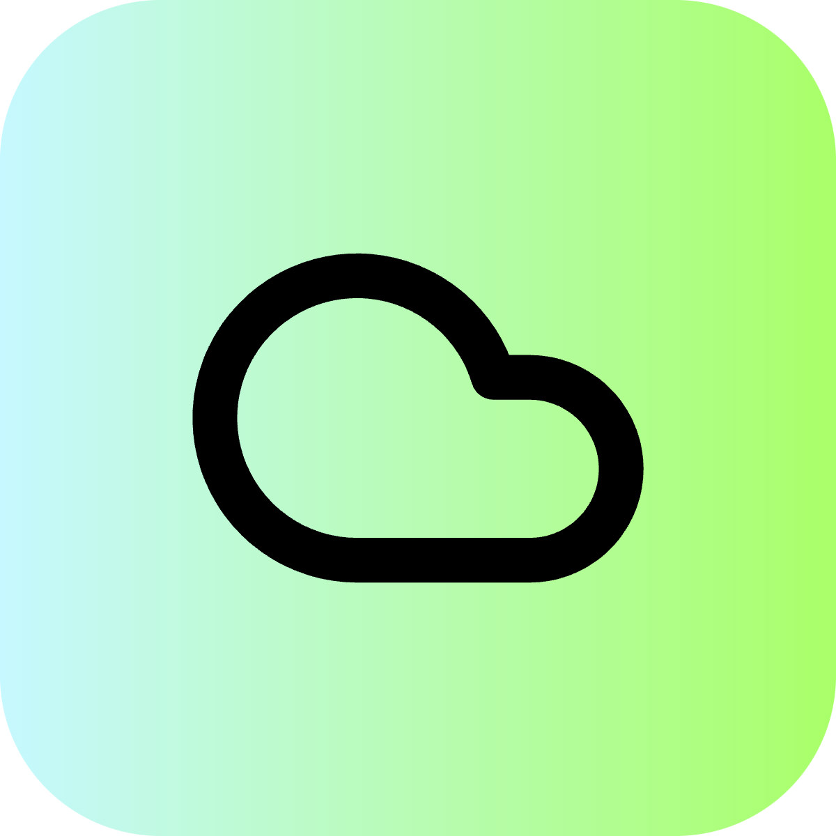 Cloud icon for SaaS logo