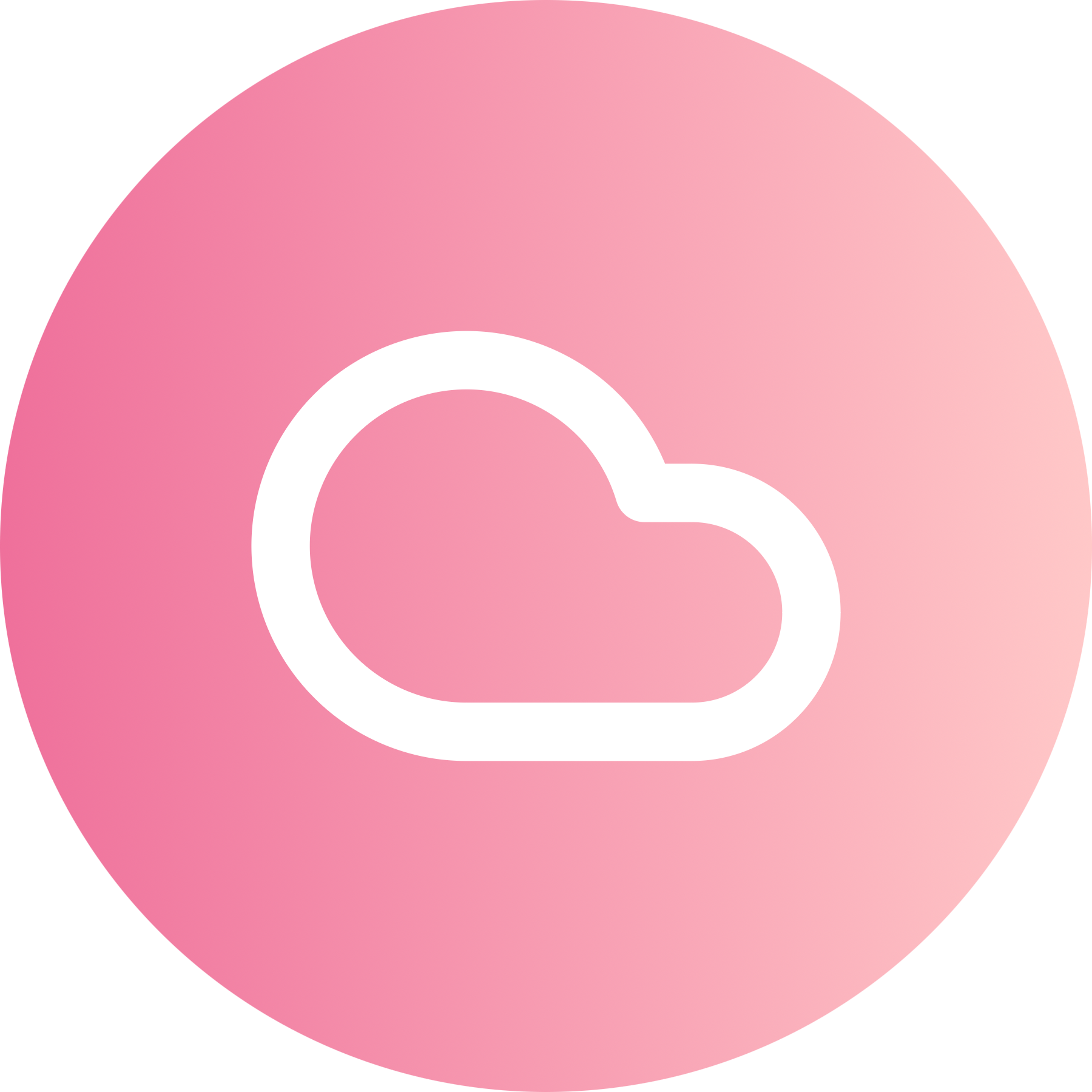 Cloud icon for SaaS logo