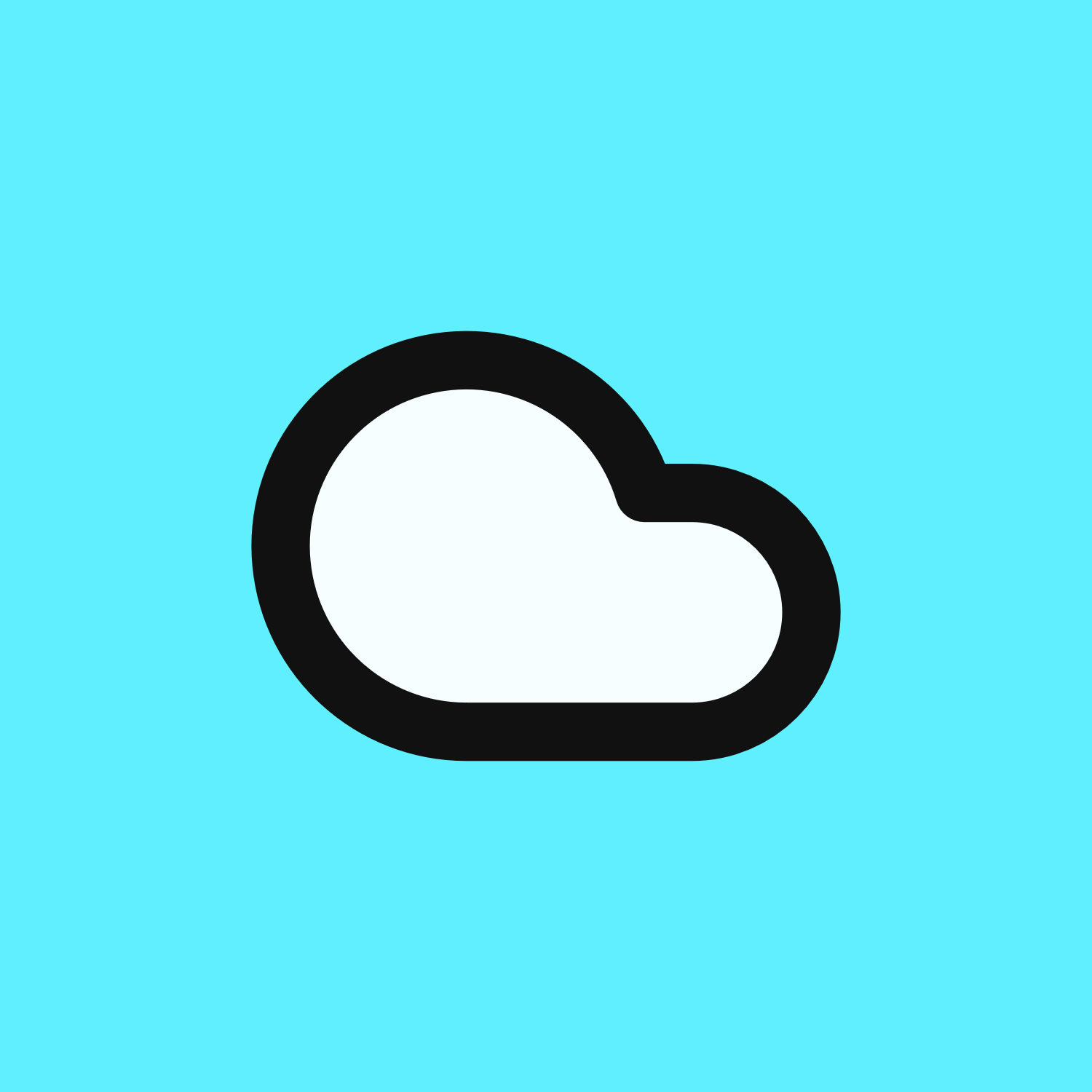 Cloud icon for SaaS logo