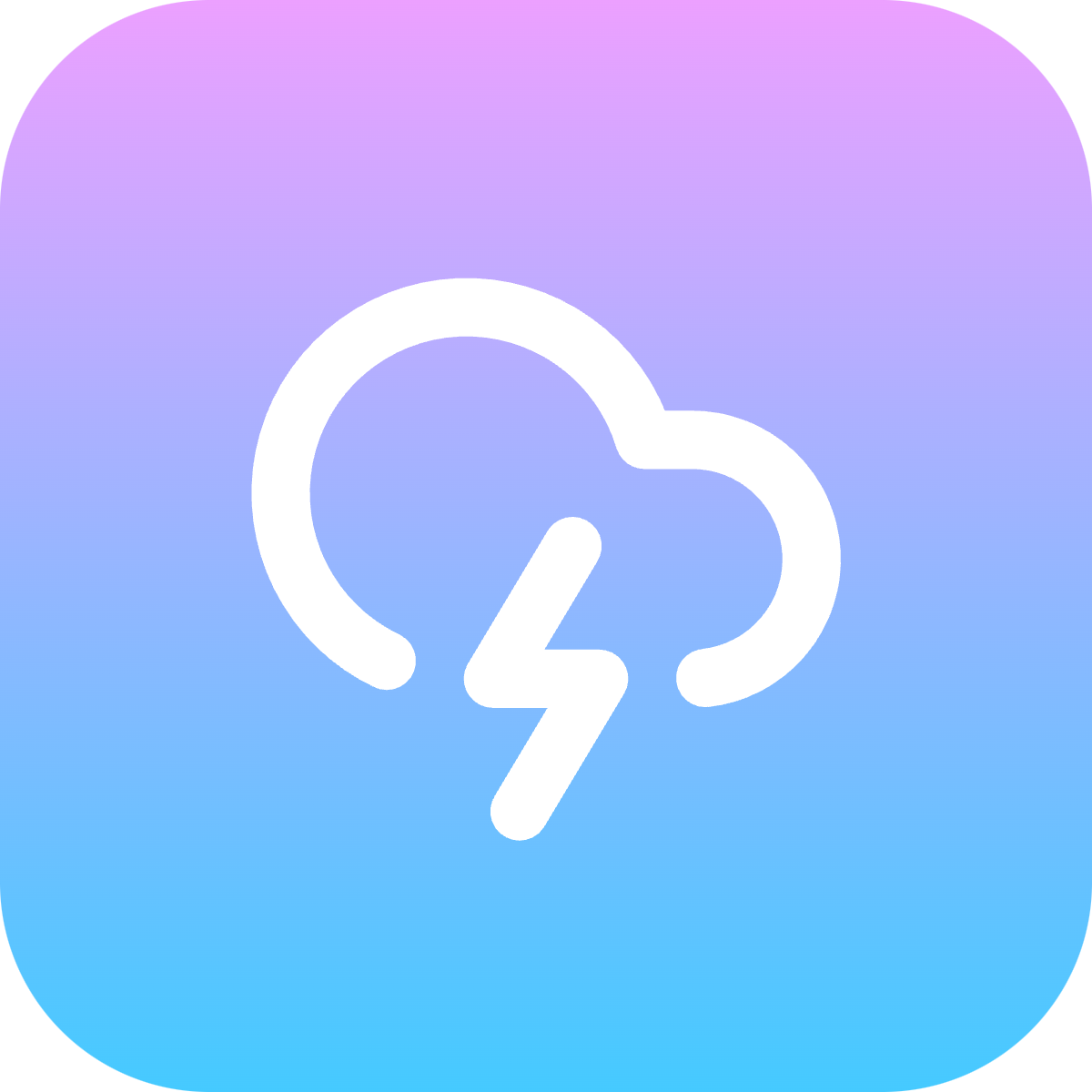 Cloud Lightning icon for SaaS logo