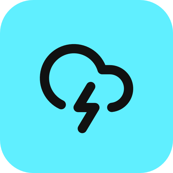 Cloud Lightning icon for SaaS logo