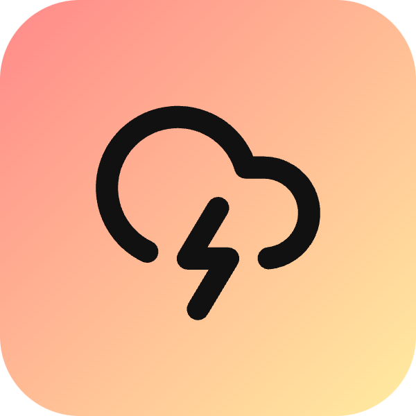 Cloud Lightning icon for SaaS logo