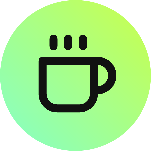 Coffee icon for Cafe logo