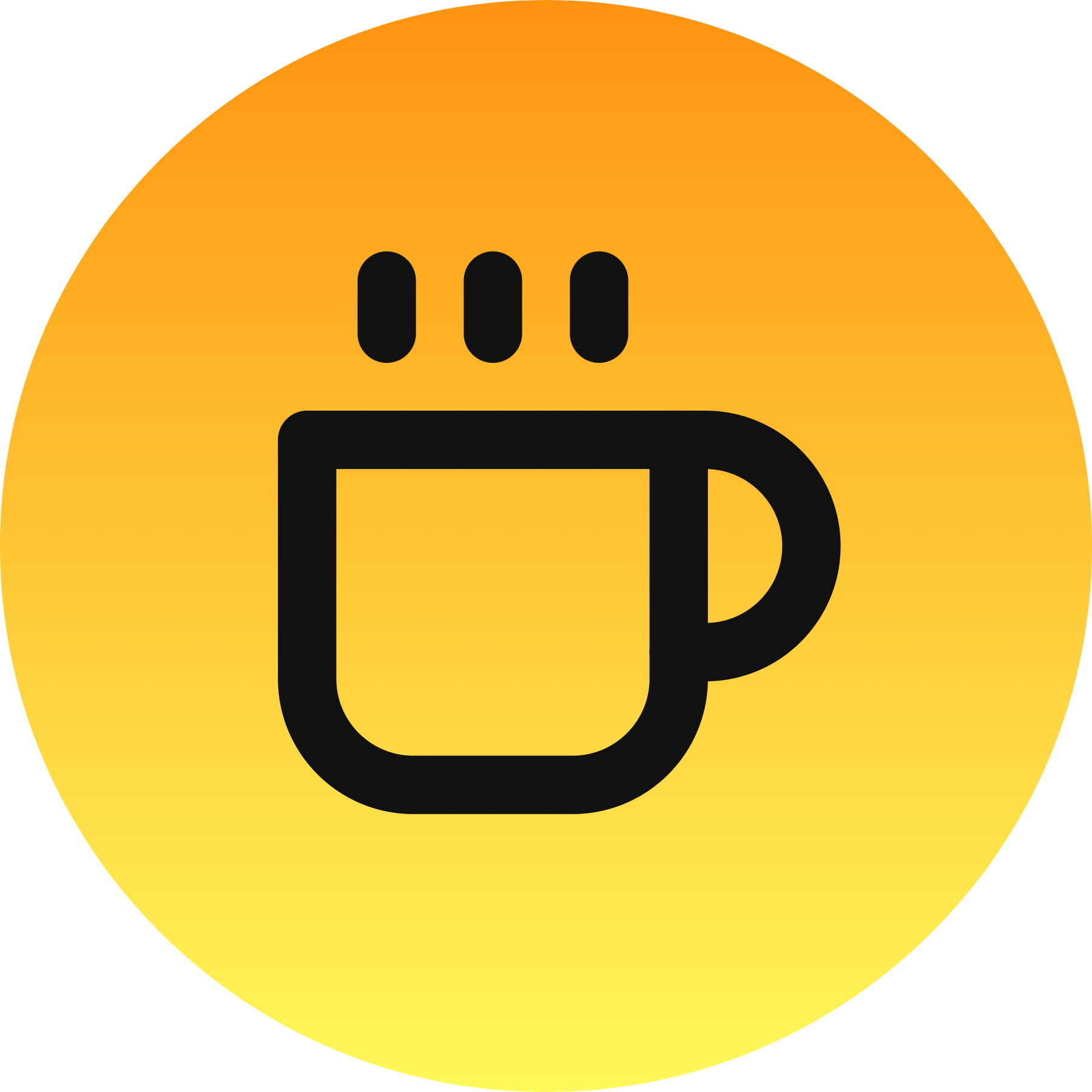 Coffee icon for Cafe logo