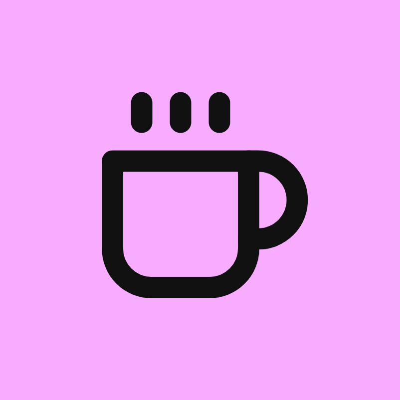 Coffee icon for Cafe logo