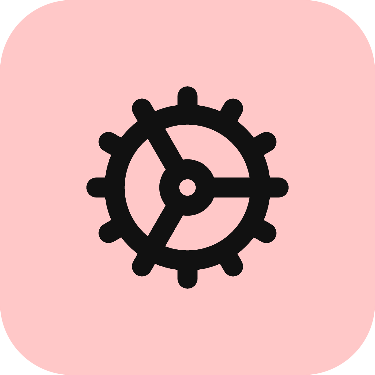 Cog icon for SaaS logo