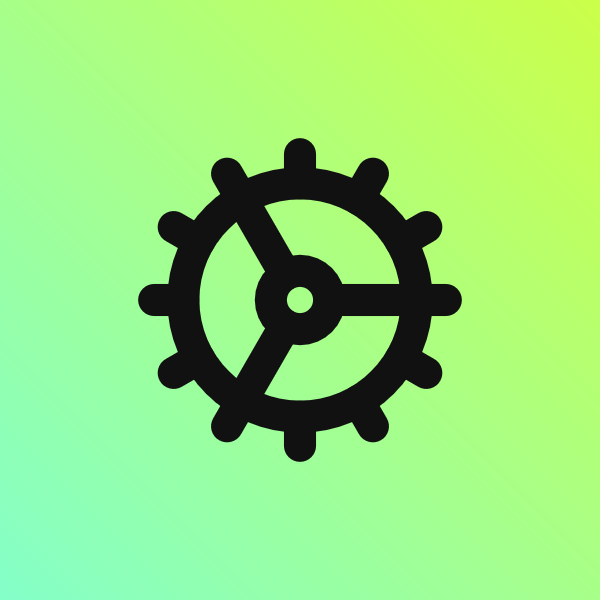 Cog icon for SaaS logo