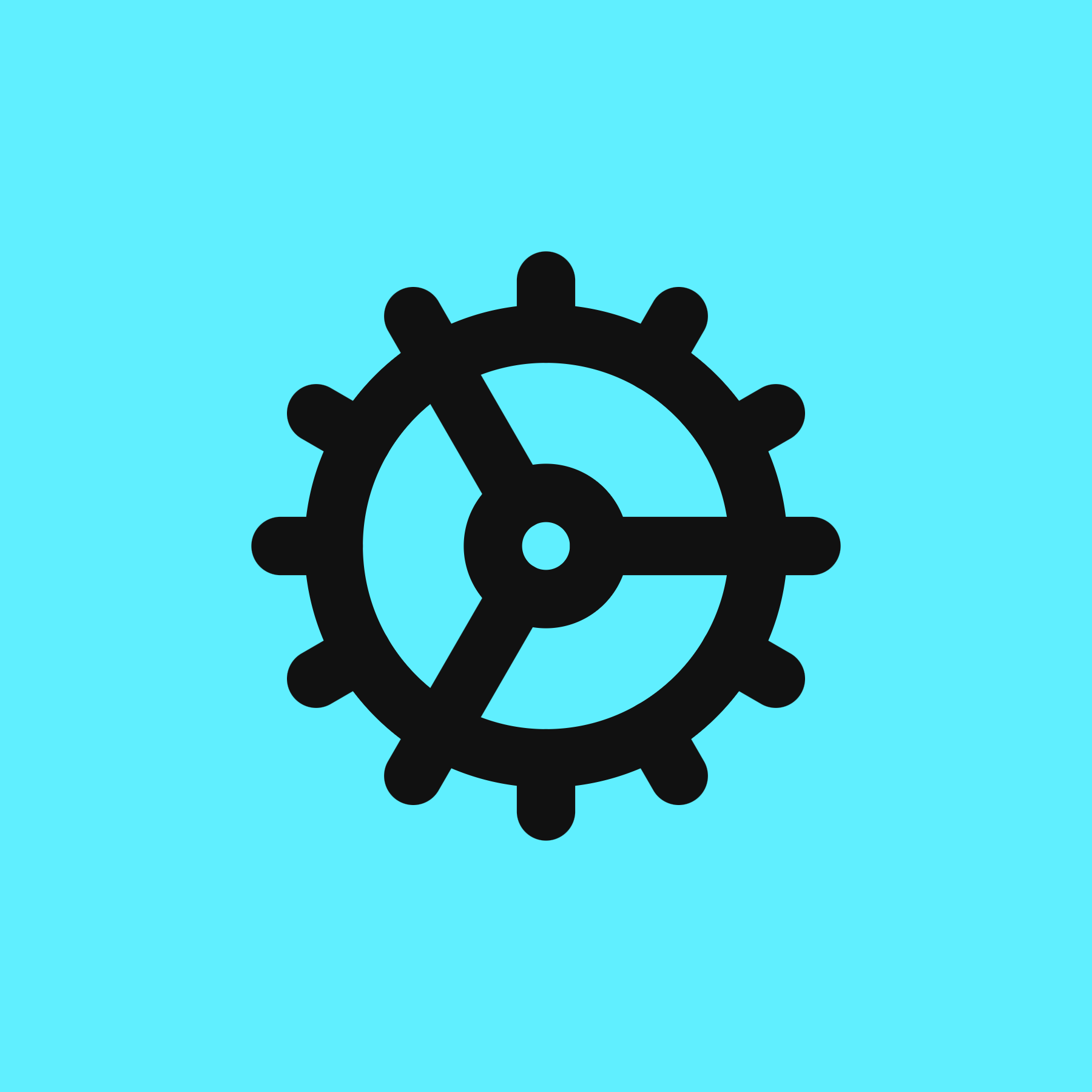 Cog icon for SaaS logo