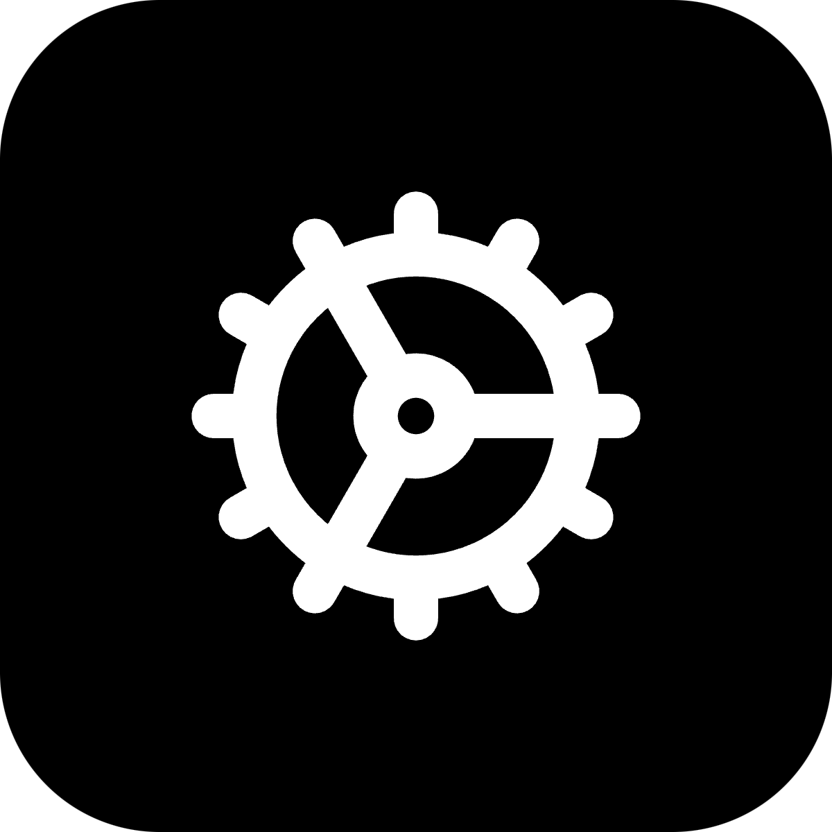 Cog icon for SaaS logo