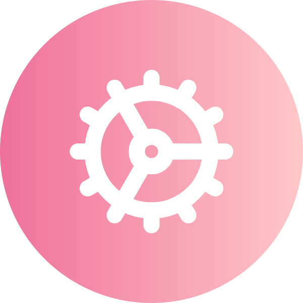 Cog icon for SaaS logo