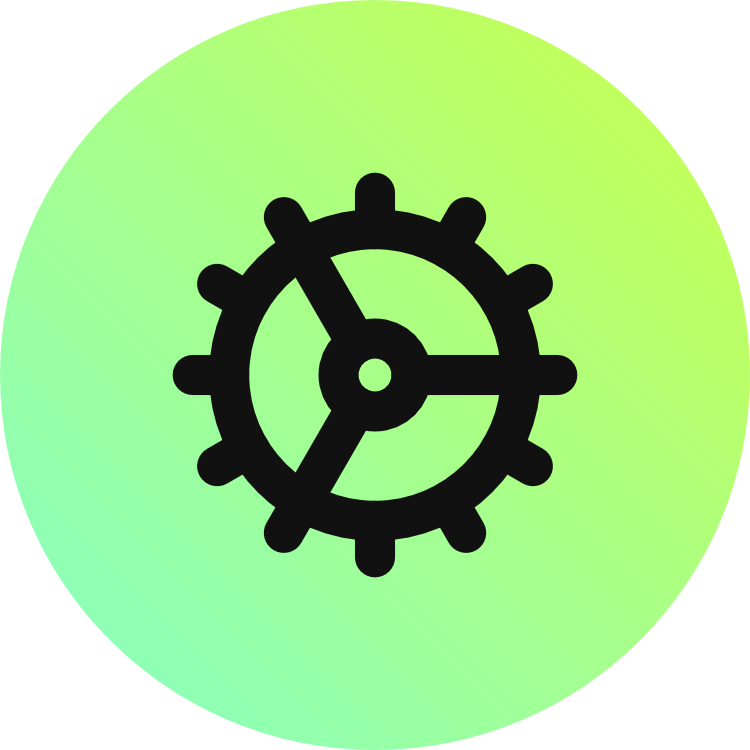 Cog icon for Ecommerce logo