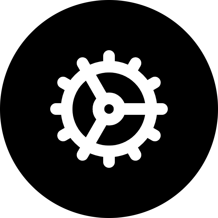 Cog icon for SaaS logo