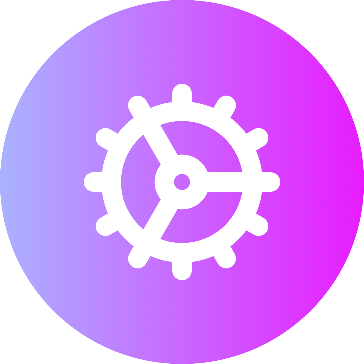 Cog icon for SaaS logo