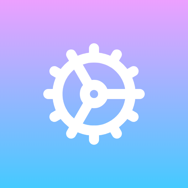 Cog icon for SaaS logo