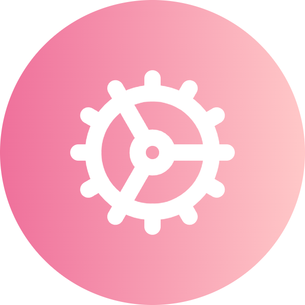 Cog icon for SaaS logo