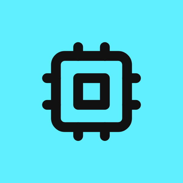 Cpu icon for SaaS logo