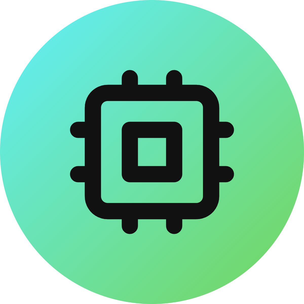 Cpu icon for SaaS logo