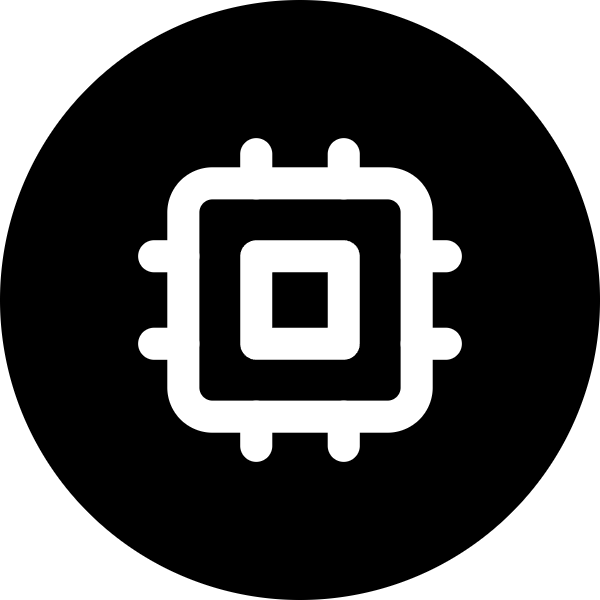 Cpu icon for SaaS logo