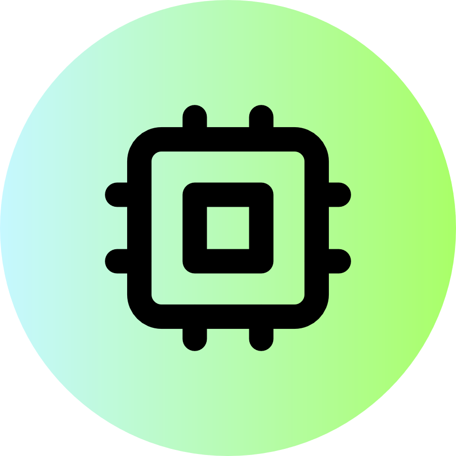 Cpu icon for SaaS logo