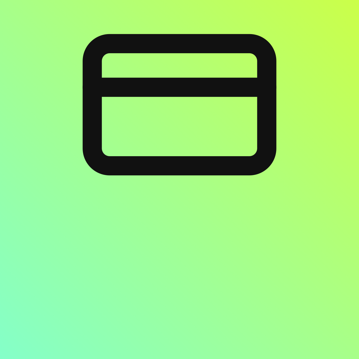 Credit Card icon for Bank logo