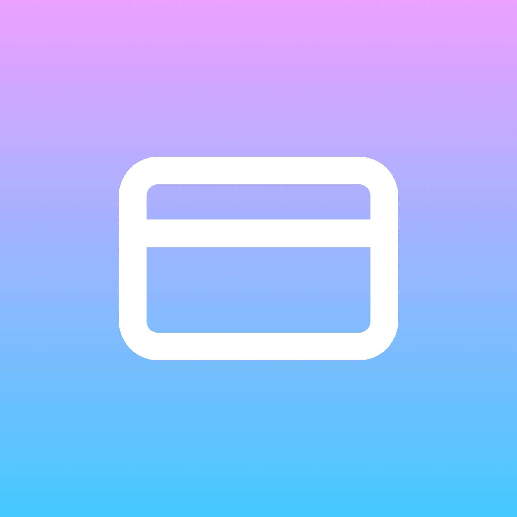 Credit Card icon for Bank logo