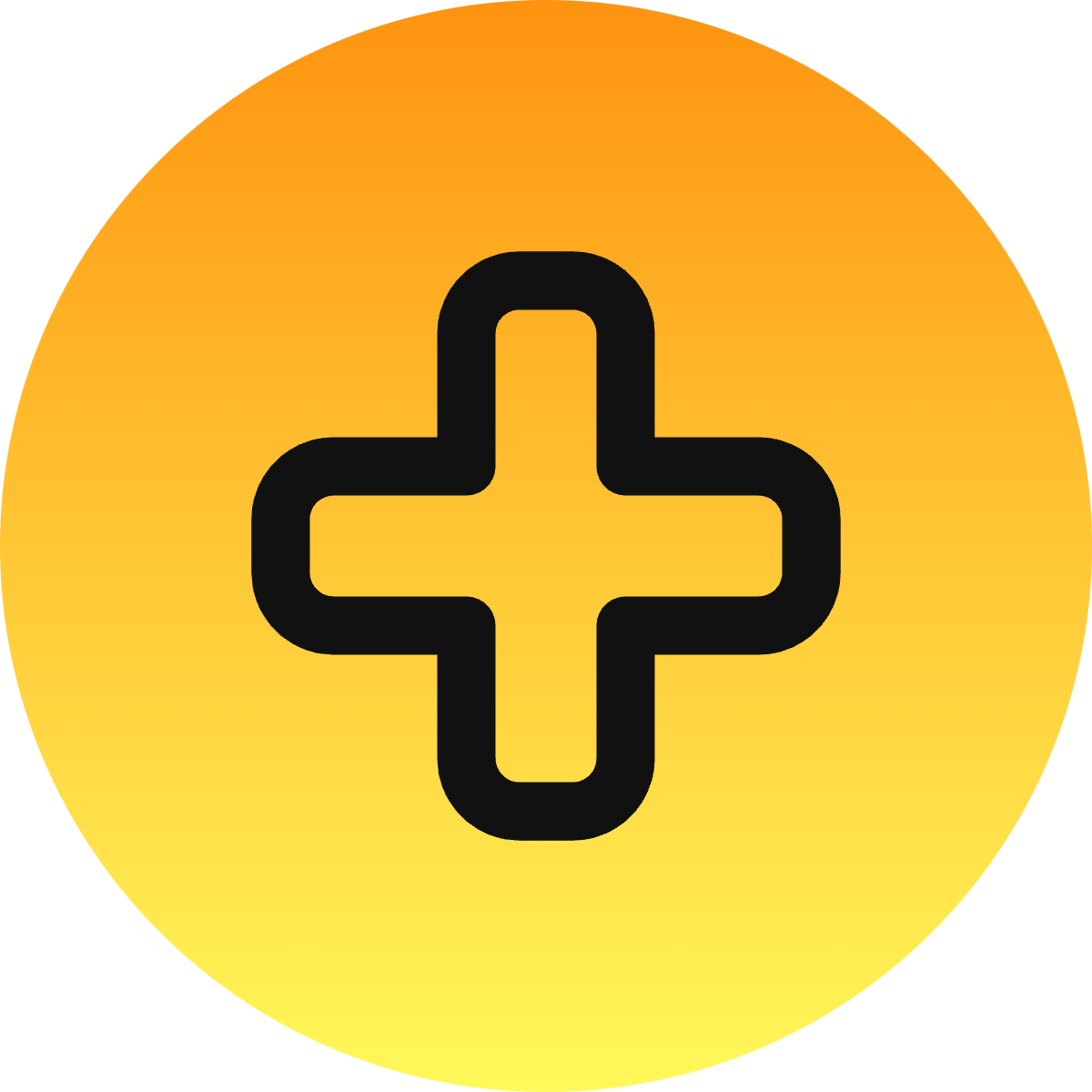 Cross icon for Gym logo