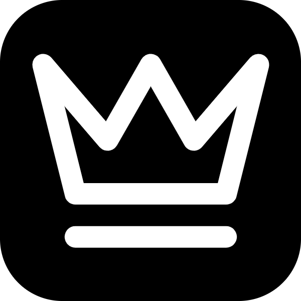 Crown icon for Mobile App logo