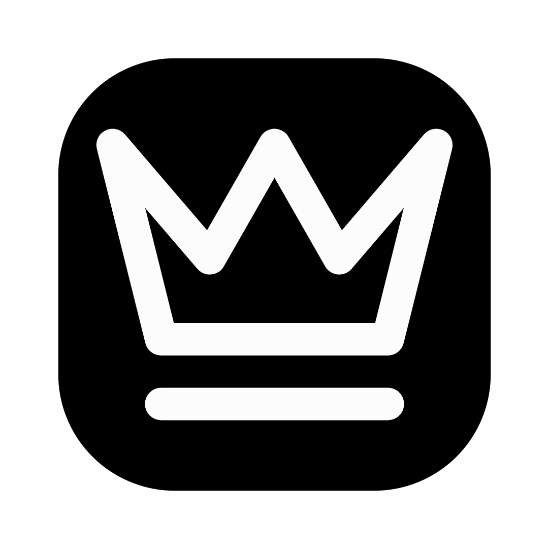 Crown icon for Mobile App logo