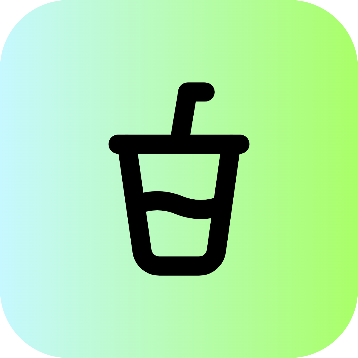 Cup Soda icon for Cafe logo