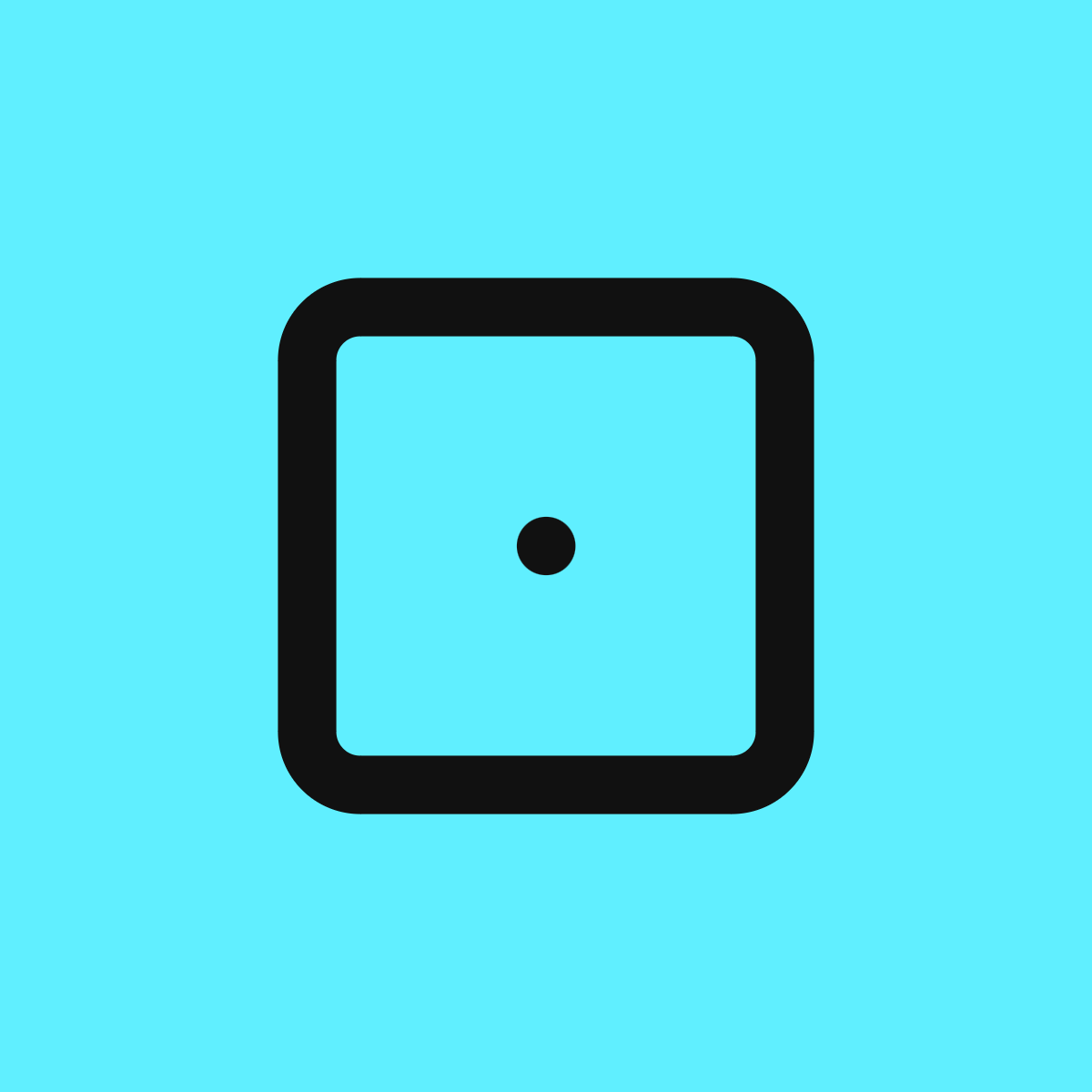 Dice 1 icon for Game logo