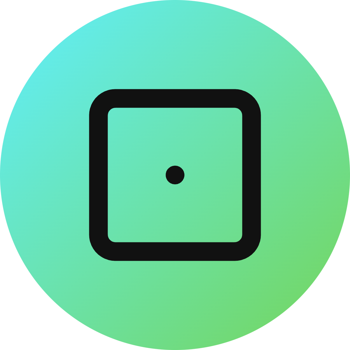 Dice 1 icon for Game logo