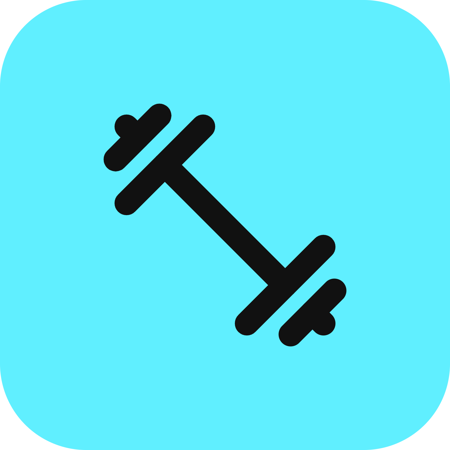 Dumbbell icon for Game logo