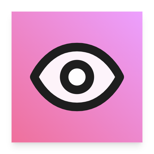 Eye icon for Mobile App logo