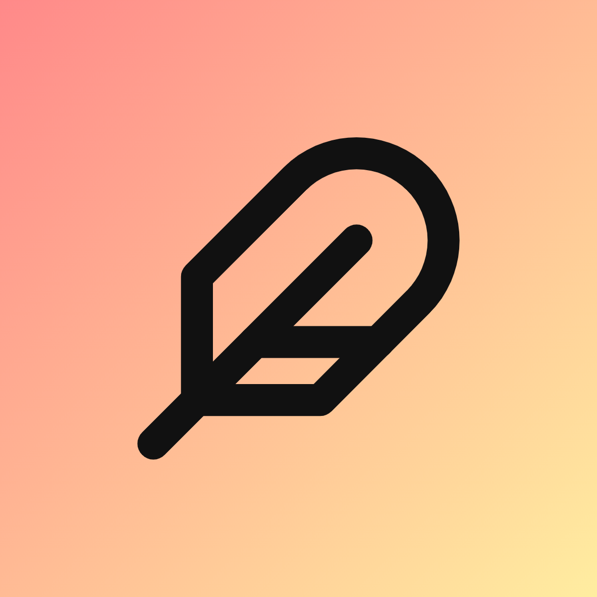 Feather icon for SaaS logo